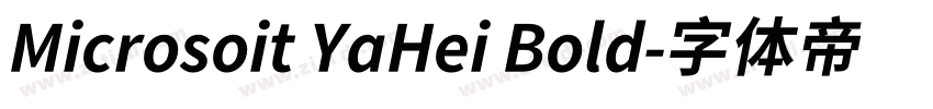 Microsoit YaHei Bold字体转换
